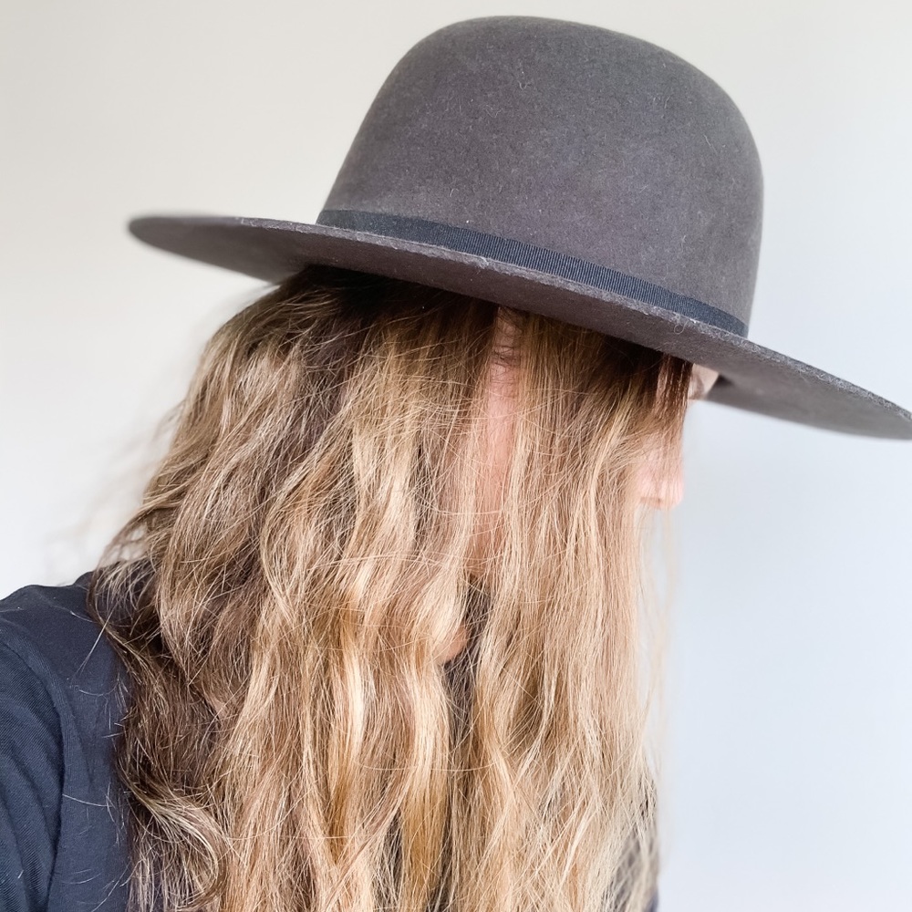Brixton wide brim wool hat